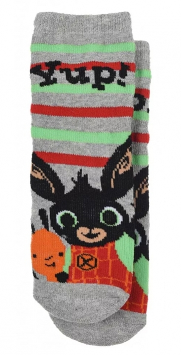 CHLAPECKÉ PONOŽKY S PROTISKLUZEM KRÁLÍČEK BING světle šedé 19/22