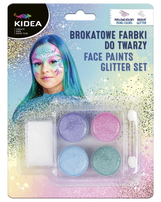 KIDEA TŘPYTIVÉ BARVY NA OBLIČEJ