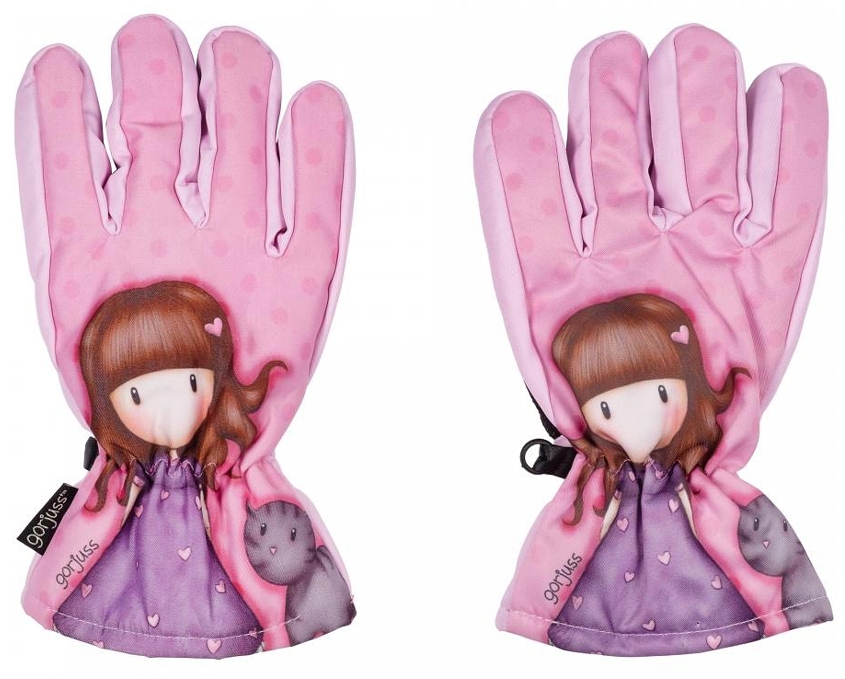 DÍVČÍ ZIMNÍ LYŽAŘSKÉ RUKAVICE GORJUSS SANTORO růžové 11/12 let