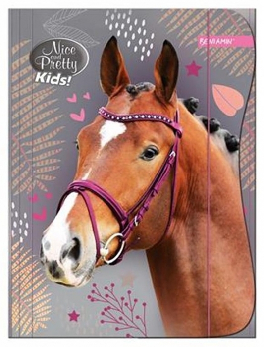 SPISOVÁ SLOŽKA - DESKY NA SEŠITY KONĚ NICE AND PRETTY KIDS