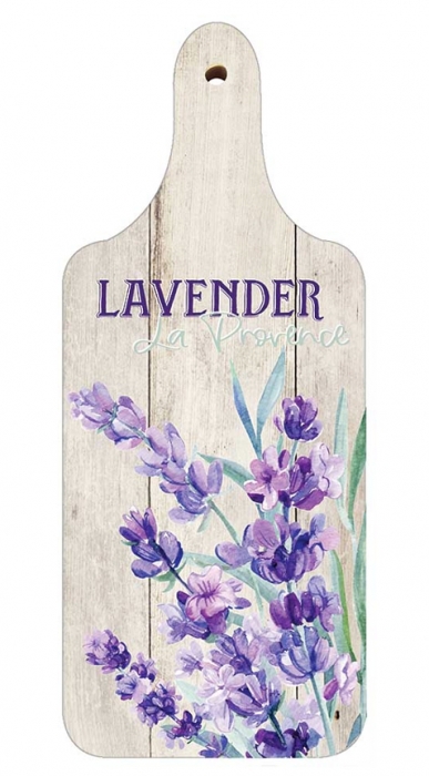 DEKORAČNÍ DŘEVĚNÉ PRKÉNKO LEVANDULE LA PROVENCE 28cm