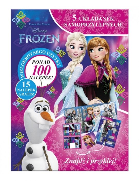 SKLÁDAČKA SE SAMOLEPKAMI DISNEY FROZEN