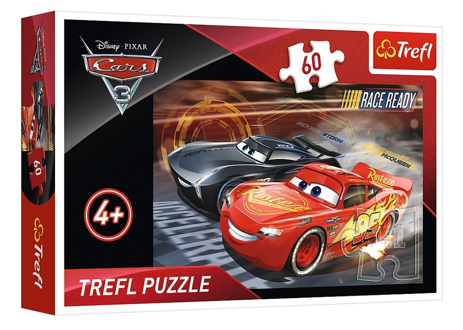 PUZZLE DISNEY CARS PŘIPRAVEN ZÁVODIT 60 dílků