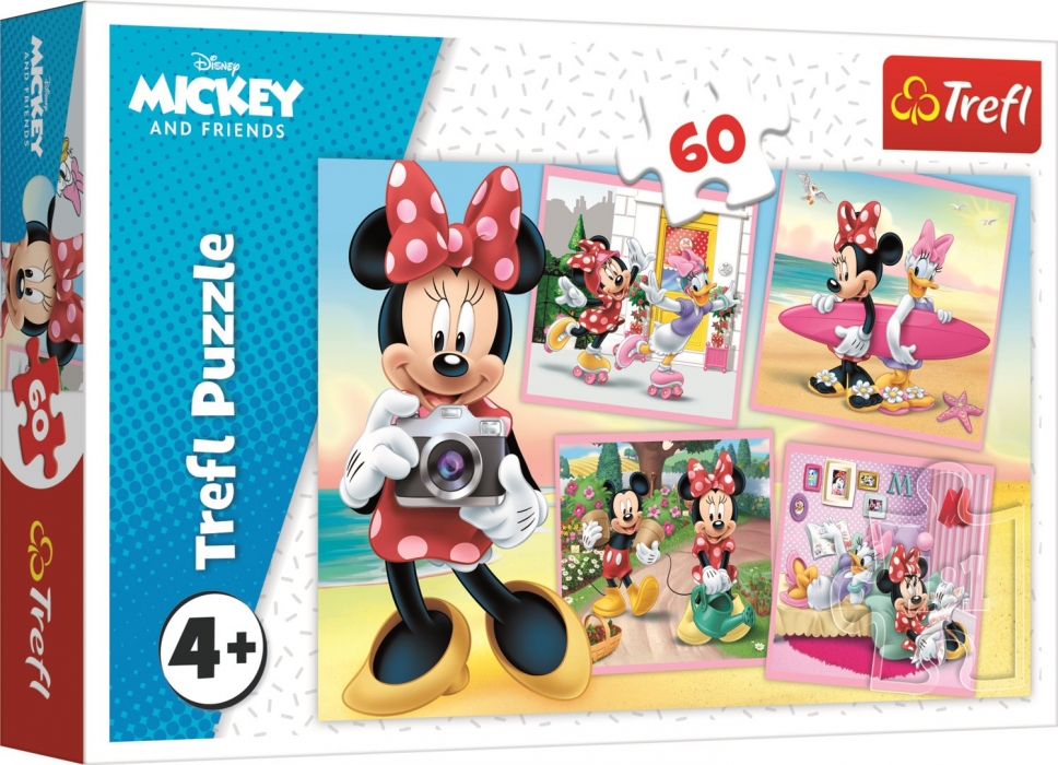 PUZZLE DISNEY MINNIE MOUSE PŮVABNÁ MINNIE 60 dílků