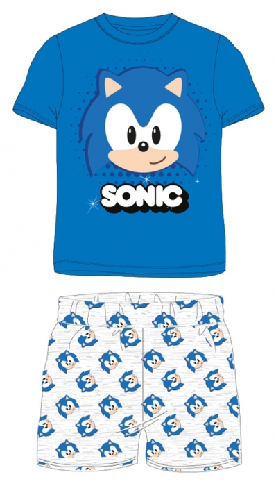 CHLAPECKÉ LETNÍ PYŽAMO SONIC šedé 98
