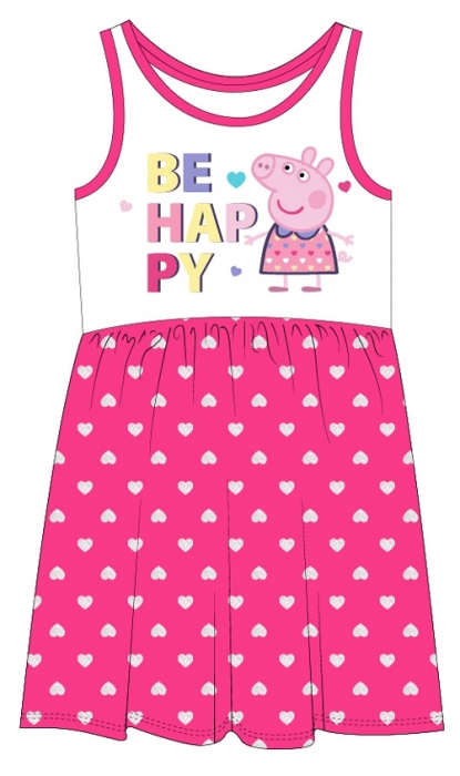 DÍVČÍ ŠATY PRASÁTKO PEPPA PIG růžové 110