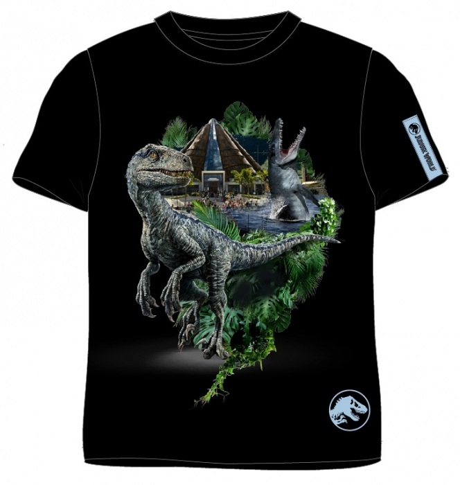 CHLAPECKÉ TRIČKO DINO JURSKÝ SVĚT černé 110