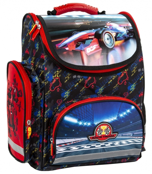 ŠKOLNÍ ERGONOMICKÝ BATOH - AKTOVKA FORMULE RACE TEAM