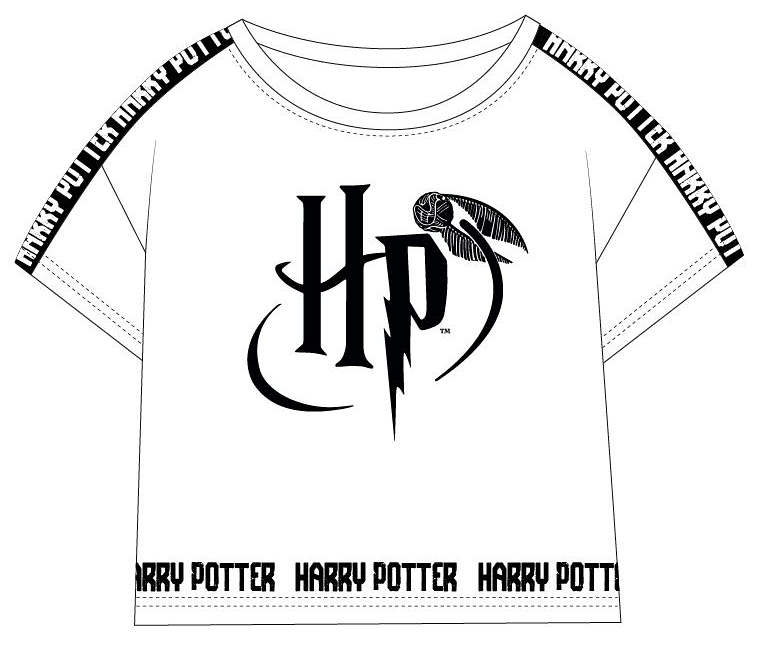 DÍVČÍ TRIČKO CROP TOP HARRY POTTER bílé 152