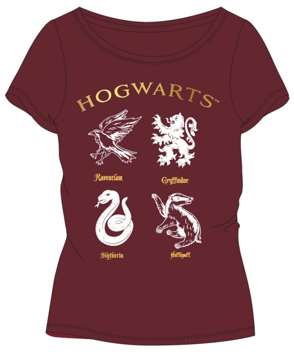 DÍVČÍ TRIČKO HARRY POTTER vínové 164