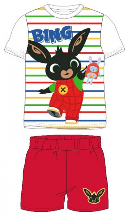 CHLAPECKÉ LETNÍ PYŽAMO KRÁLÍČEK BING červené 98