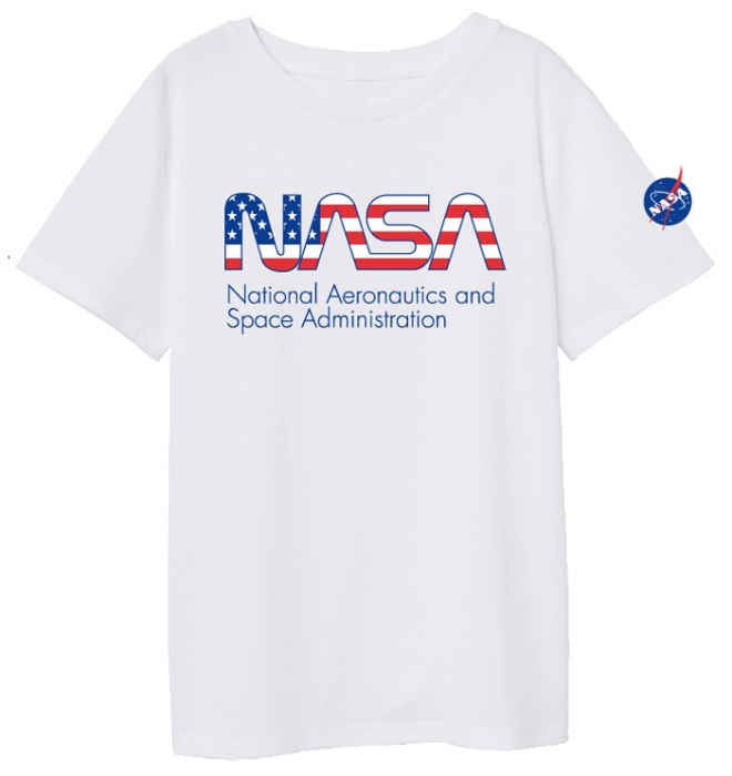 CHLAPECKÉ TRIČKO NASA bílé 158/164