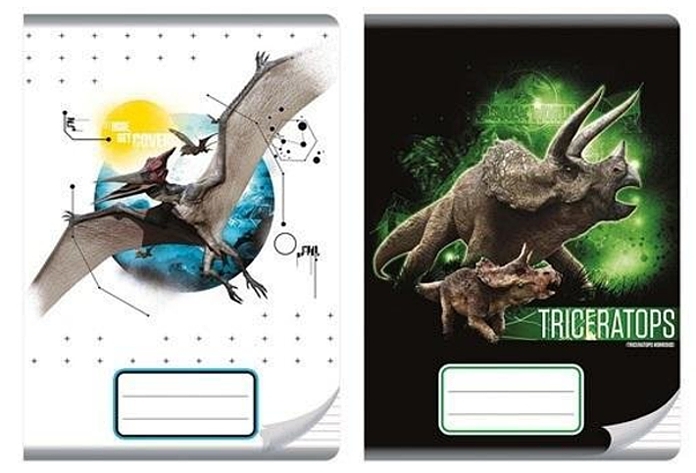 SEŠIT A5 DINOSAUŘI JURSKÝ PARK čtverečkovaný