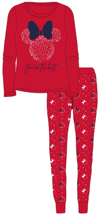 DÍVČÍ PYŽAMO DISNEY MINNIE MOUSE červené 104