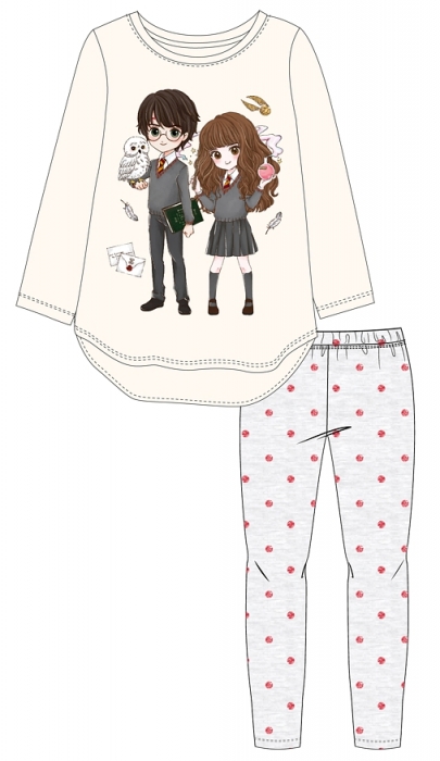 DÍVČÍ PYŽAMO HARRY POTTER vanilkové 104