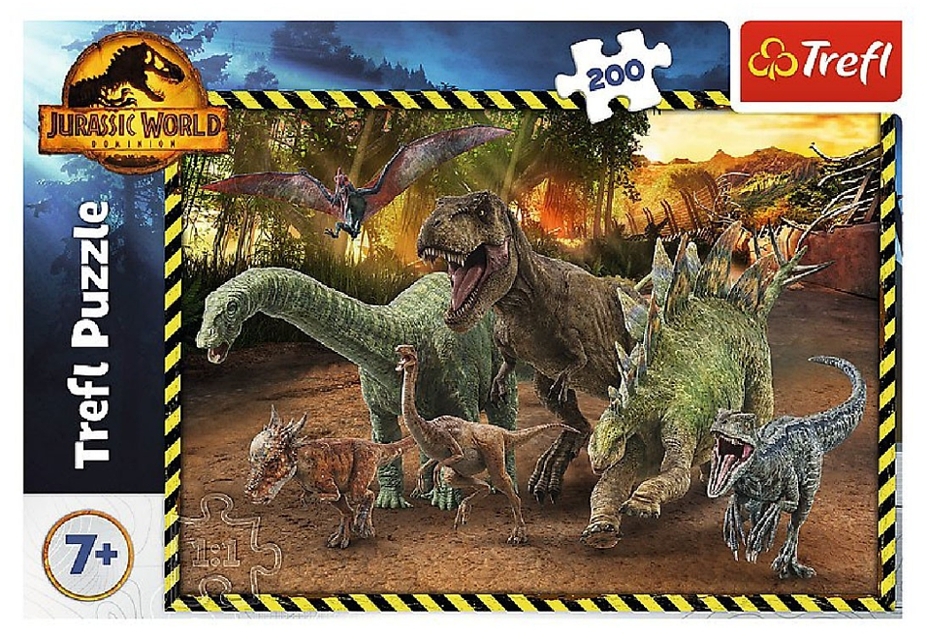 PUZZLE DINOSAUŘI V JURSKÉM PARKU 200 dílků