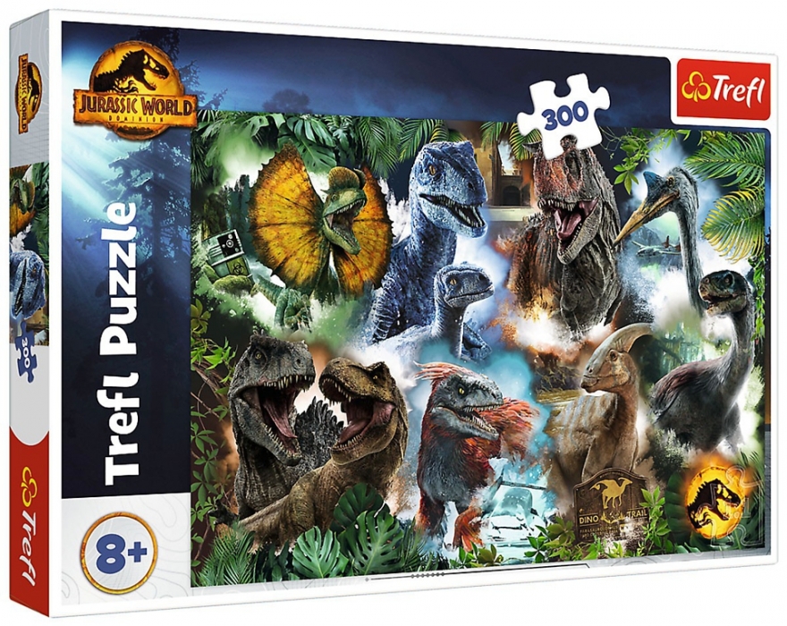 PUZZLE JURSKÝ PARK OBLÍBENÍ DINOSAUŘI 300 dílků