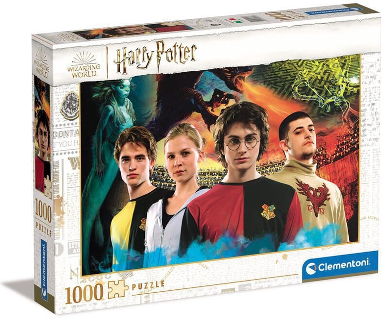 CLEMENTONI PUZZLE HARRY POTTER TURNAJ ČTYŘ KOUZELNICKÝCH ŠKOL 1000 dílků