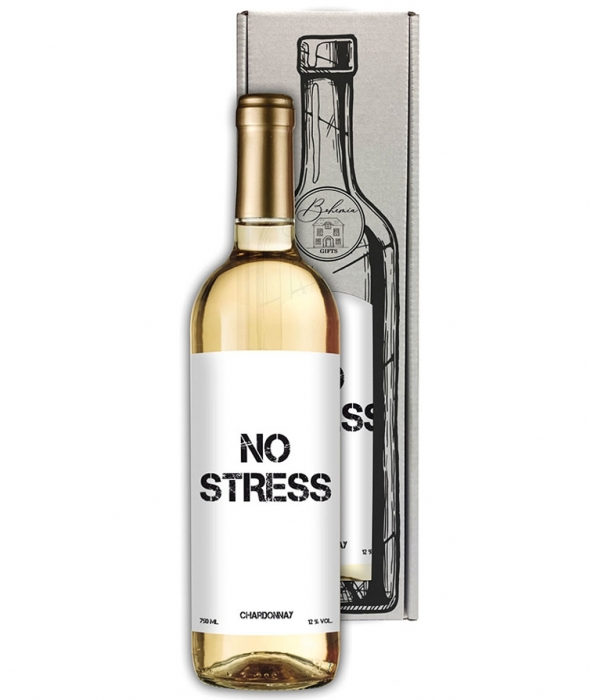 DÁRKOVÉ VÍNO CHARDONNAY 0,75l NO STRESS