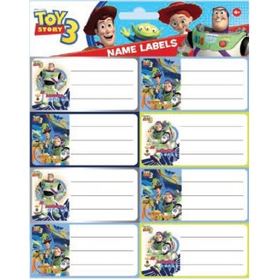 SAMOLEPÍCÍ JMENOVKY NA SEŠITY 8+2 DISNEY TOY STORY 2