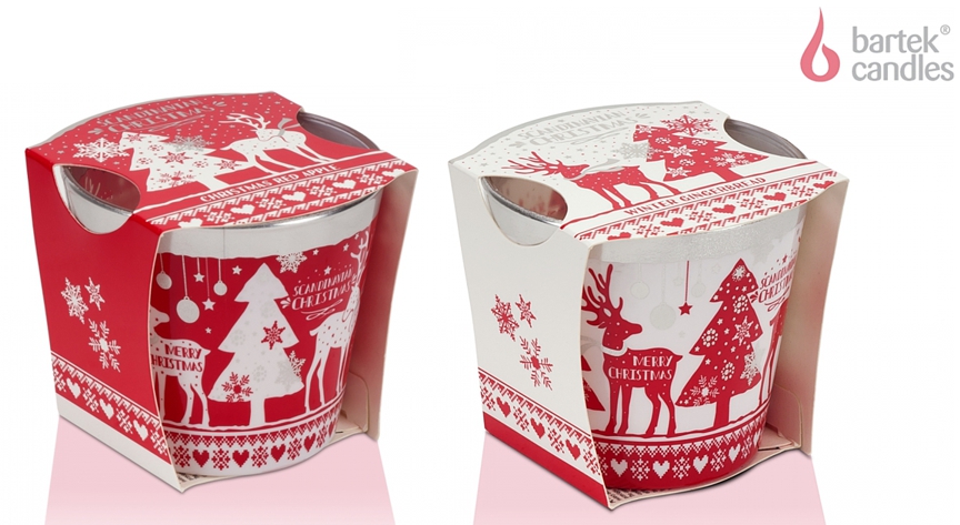 BARTEK SVÍČKA VE SKLE SCANDINAVIAN CHRISTMAS 115g