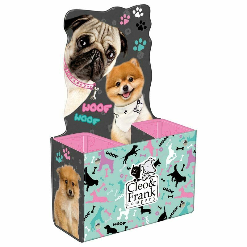 STOJÁNEK NA ŠKOLNÍ POTŘEBY CLEO A FRANK PEJSCI