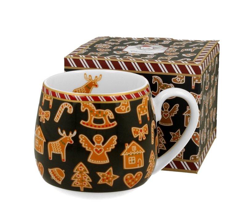 PORCELÁNOVÝ HRNEK GINGERBREAD MODRÝ 430ml