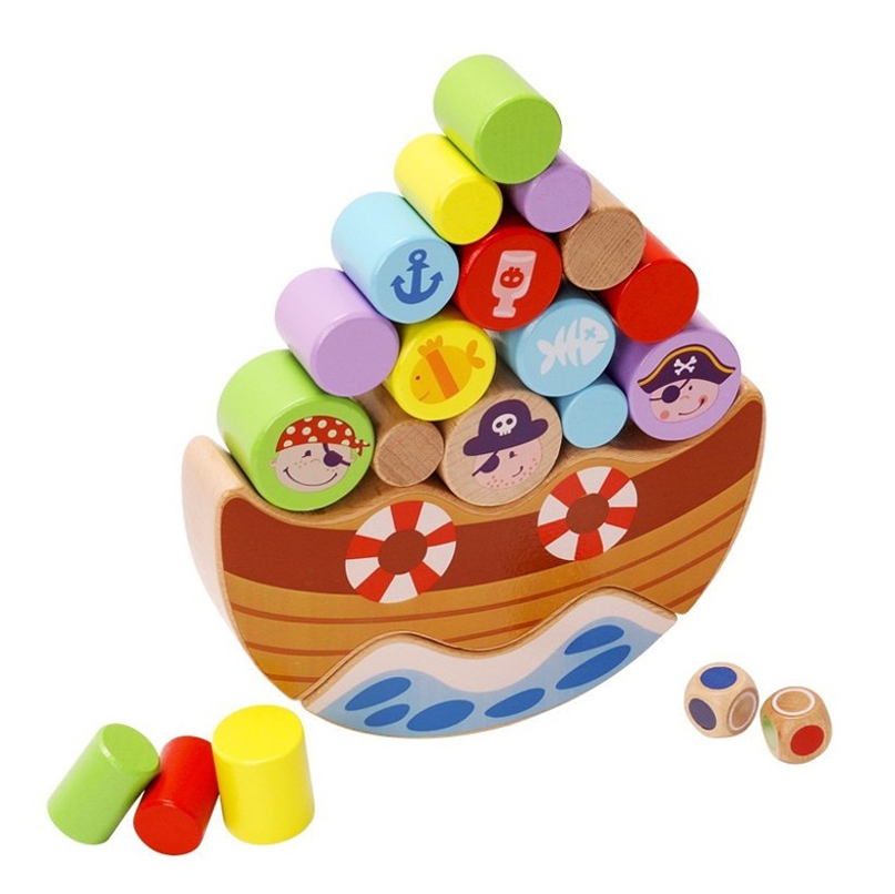 WOODEN TOYS BALANČNÍ HRA LOĎ