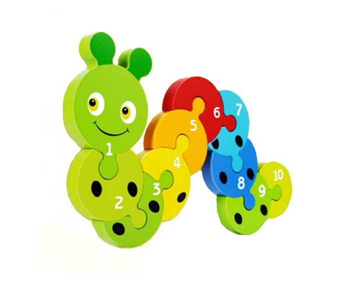 WOODEN TOYS SKLÁDAČKA DLE ČÍSEL HOUSENKA