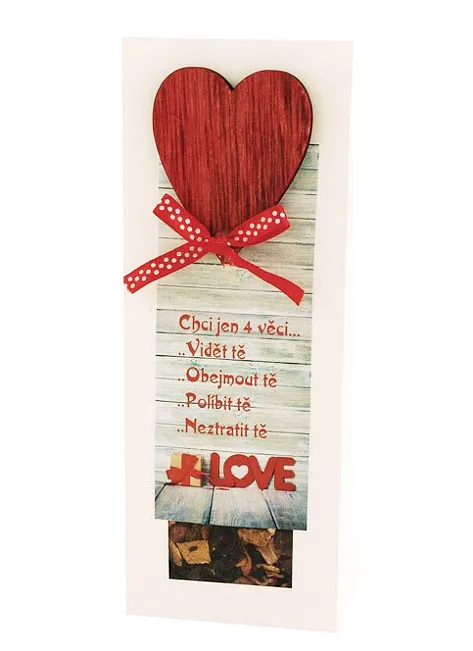 LOVE CHCI JEN 4 VĚCI... - OVOCNÝ ČAJ S DEKORACÍ V KRABIČCE 50g