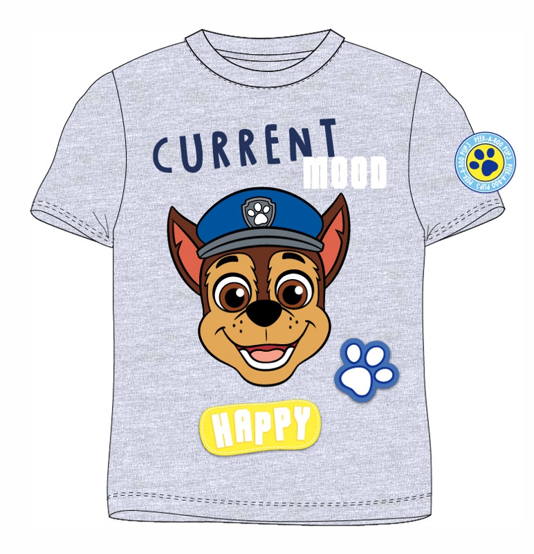 CHLAPECKÉ TRIČKO PAW PATROL CHASE ŠEDÉ 104