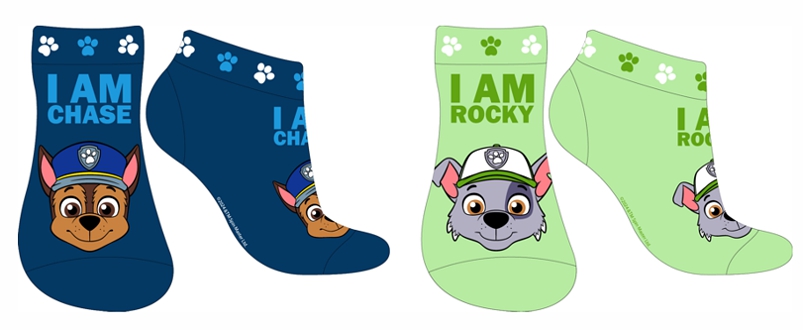 CHLAPECKÉ KOTNÍČKOVÉ PONOŽKY PAW PATROL SADA 2 KS 23/26