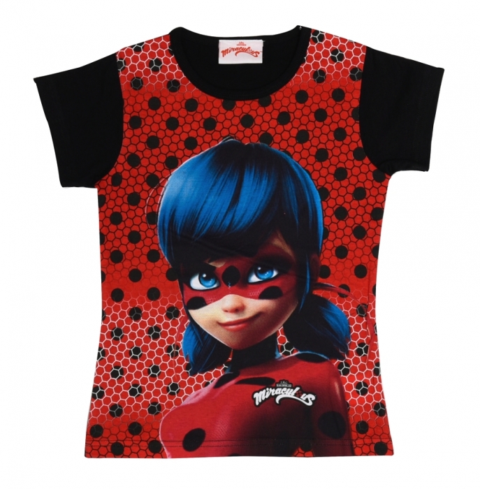 DÍVČÍ TRIČKO LADYBUG, KOUZELNÁ BERUŠKA černé 98