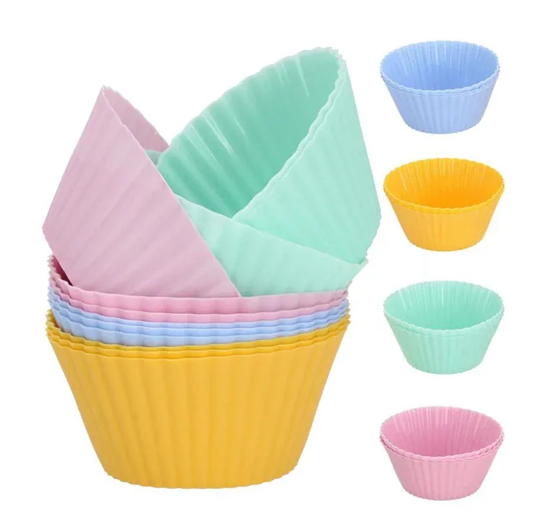 SILIKONOVÉ FORMY KOŠÍČKY NA MUFFINY SADA 6 KS