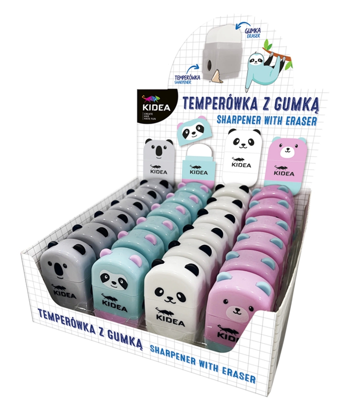 KIDEA OŘEZÁVÁTKO S GUMOU 2 V 1 ZVÍŘÁTKA