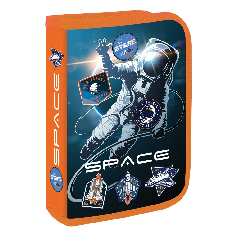 Školní jednopatrový penál bez výbavy Space