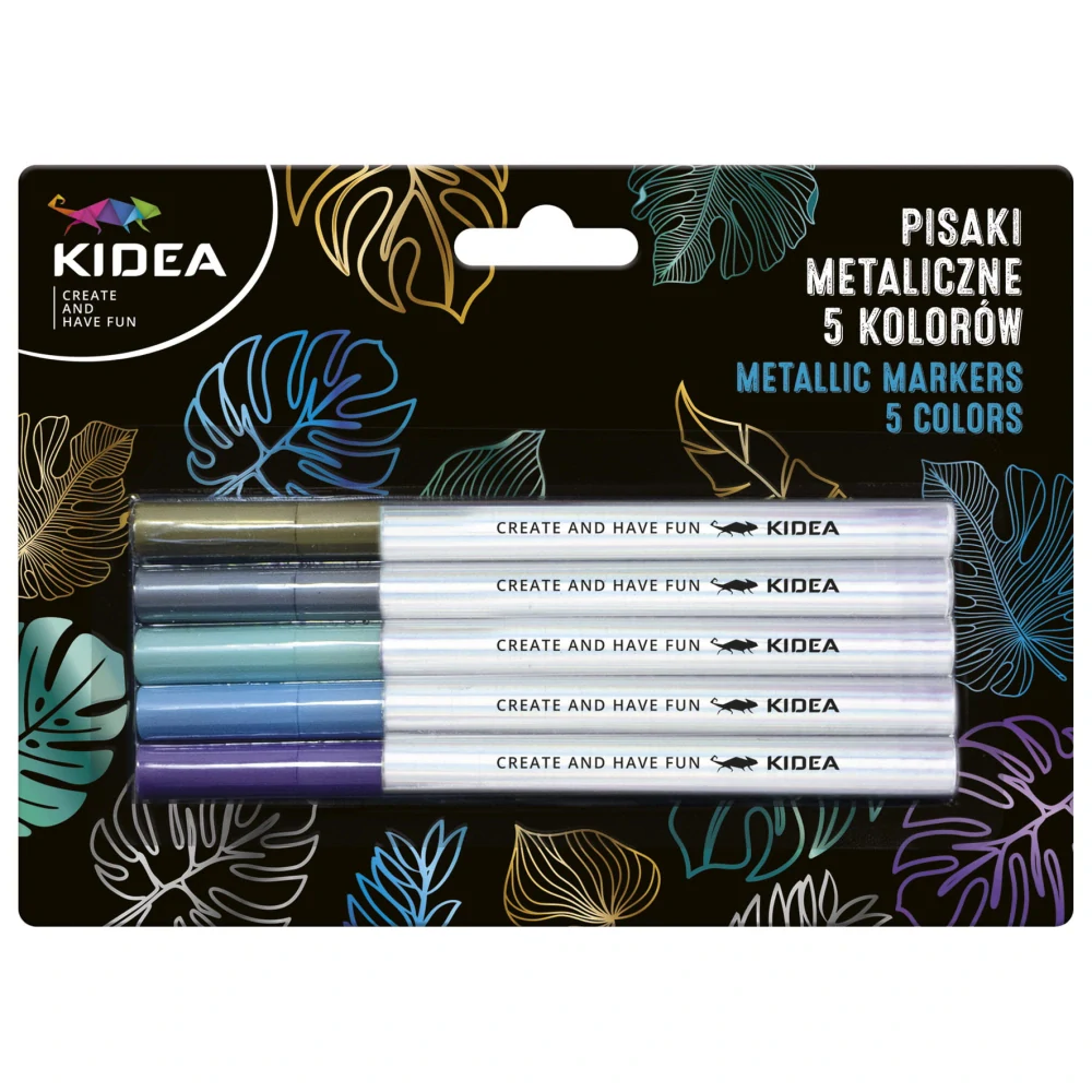 Kidea metalické fixy sada 5 ks