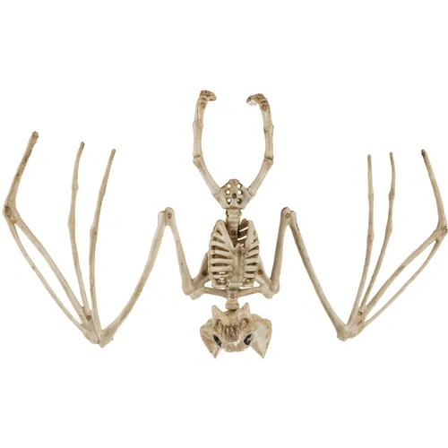 Halloweenská dekorace kostra netopýra 28cm