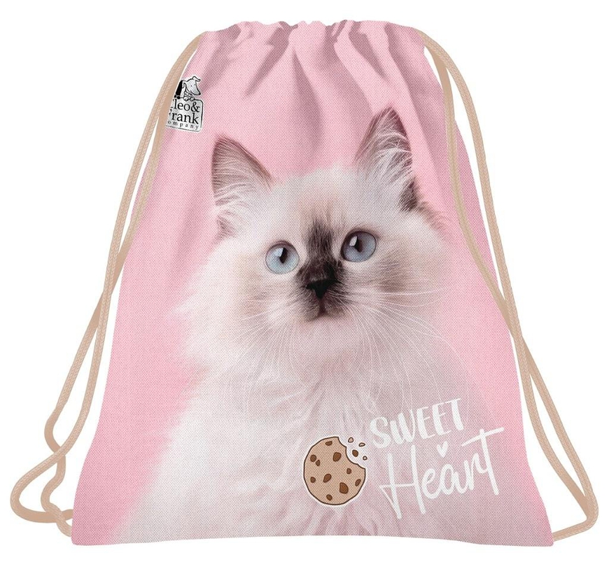 Sáček na přezůvky, tělocvik Cleo a Frank kočka