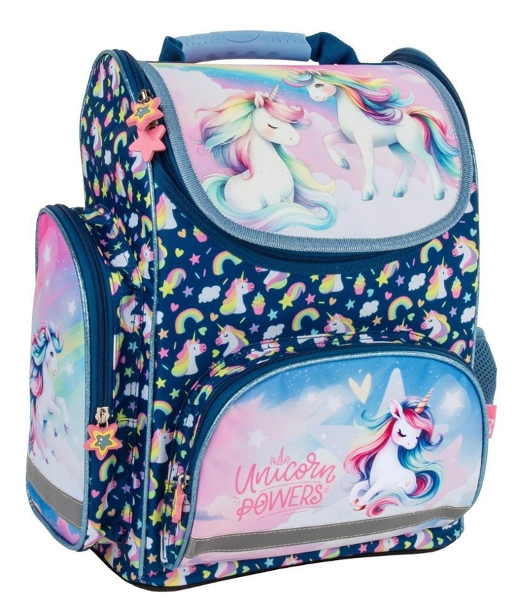 Školní ergonomický batoh - aktovka Cleo a Frank jednorožec