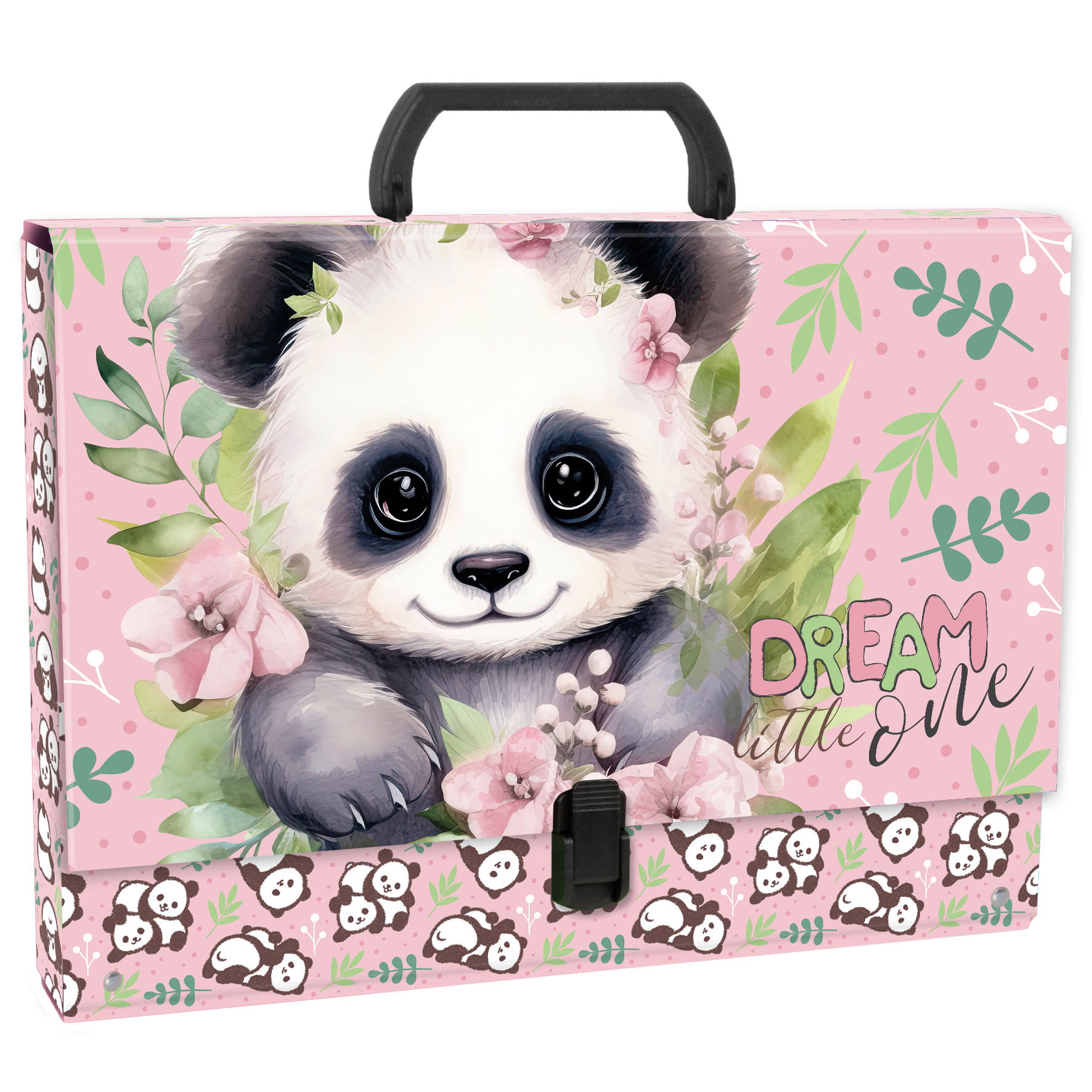 Kufřík A4 s rukojetí panda