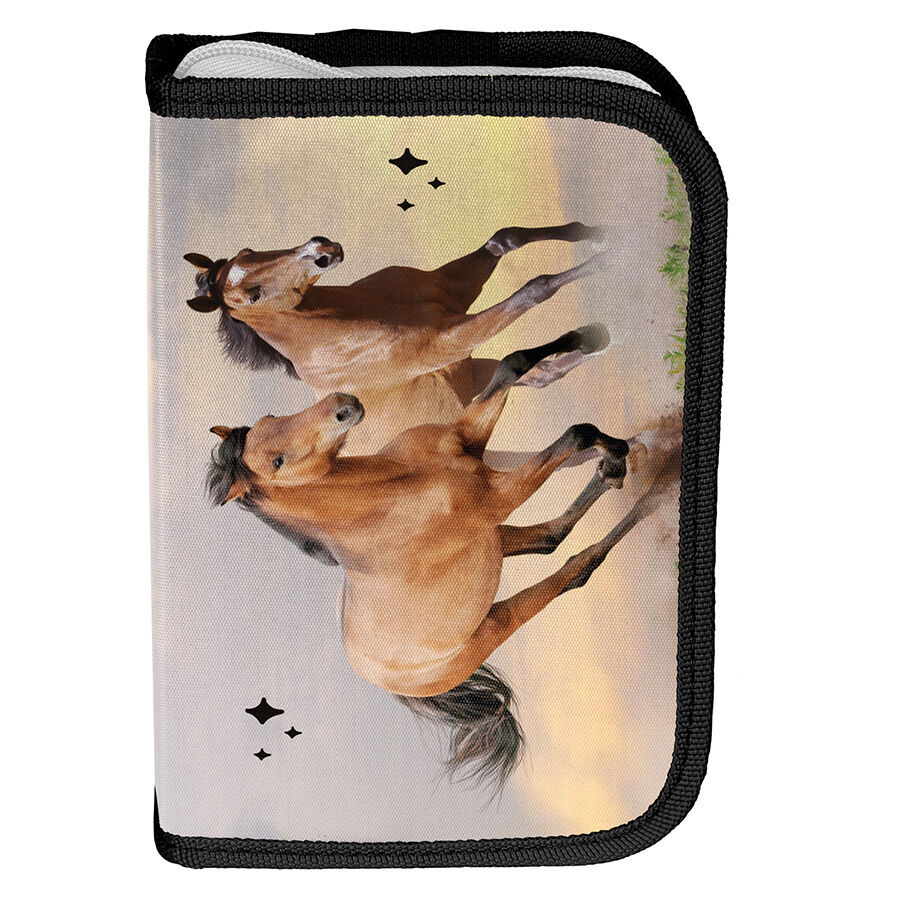 Paso školní jednopatrový penál plně vybavený koně Lovely Horses