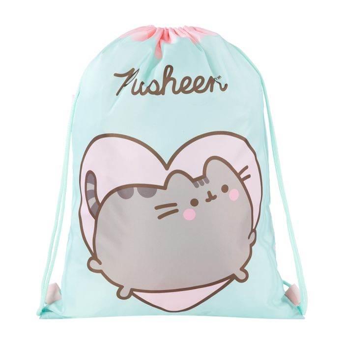 Sáček na přezůvky, tělocvik Pusheen Mint