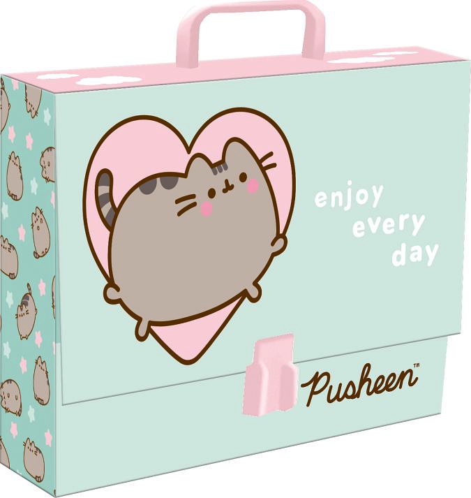 Kufřík A4 s rukojetí XL Pusheen Enjoy