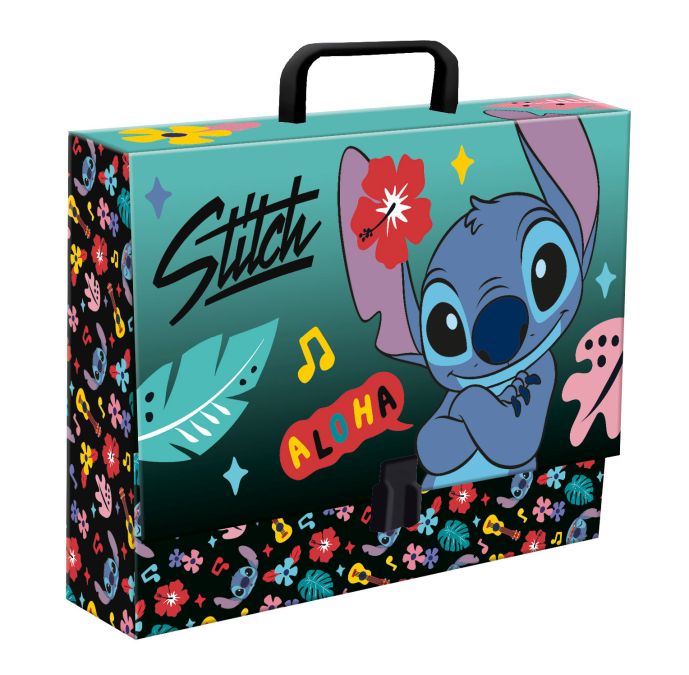 Kufřík A4 s rukojetí XL Stitch Aloha Mint