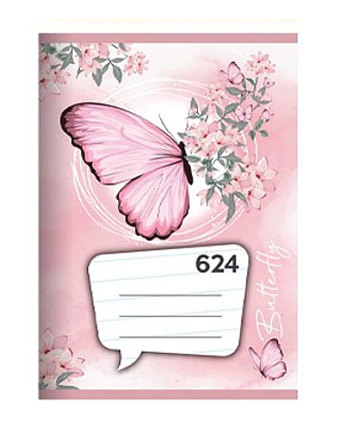 Školní sešit A6 624 motýl linkovaný