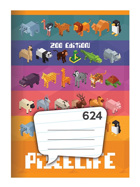 Školní sešit A6 624 Pixelife linkovaný