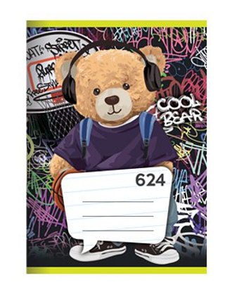 Školní sešit A6 624 Cool Bear linkovaný