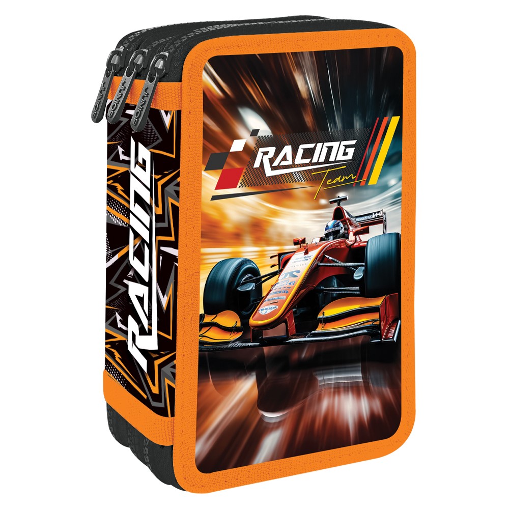 Školní třípatrový penál s výbavou formule Racing Team