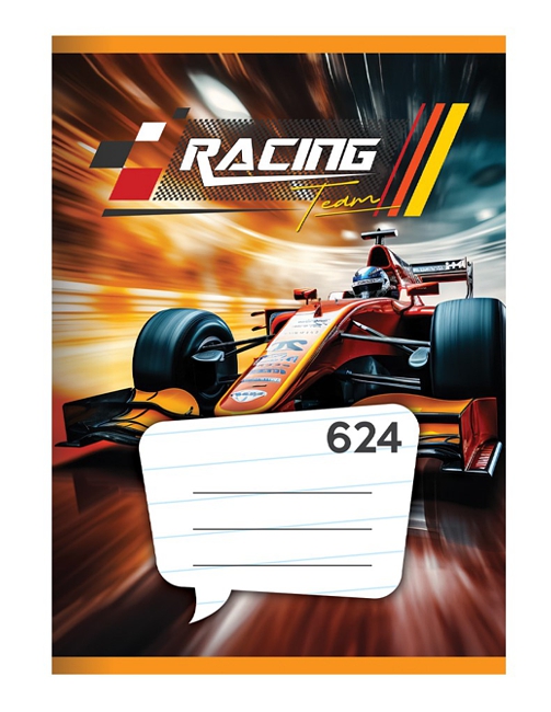 Školní sešit A6 624 formule Racing Team linkovaný